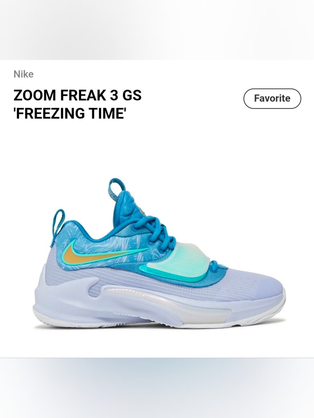 ( Y-4) Zoom Freak 3 GS *RARE*'Freezing Time'